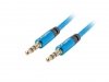 Lanberg Kabel Premium Minijack - Minijack M/M 3.5mm 3m niebieski